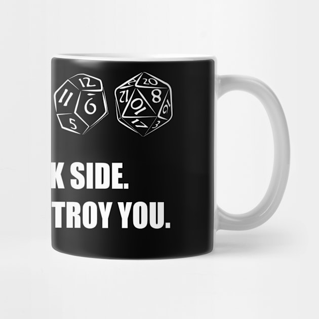 Dork Side with nerd dice. by Lor